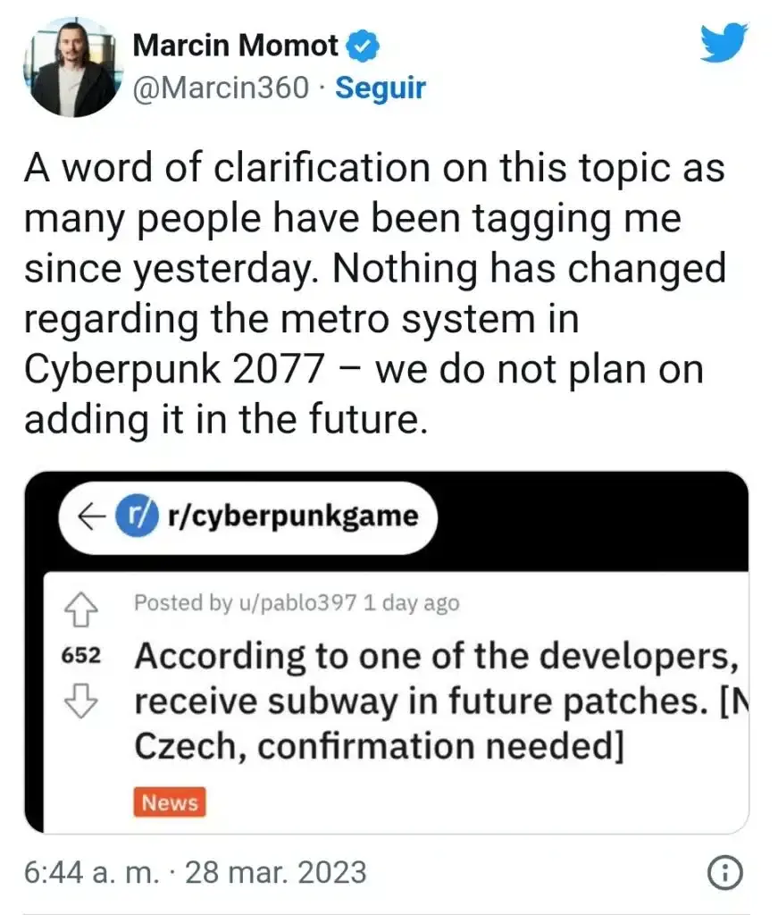 CD Projekt desmiente los rumores generados sobre próximos DLC para Cyberpunk 2077 140 CD Projekt desmiente los rumores generados sobre próximos DLC para Cyberpunk 2077