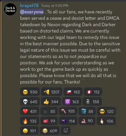 Dark and Darker ha sido eliminado de Steam, lo que ha supuesto un jarro de agua fría para la comunidad que ha empezado a teorizar al respecto
