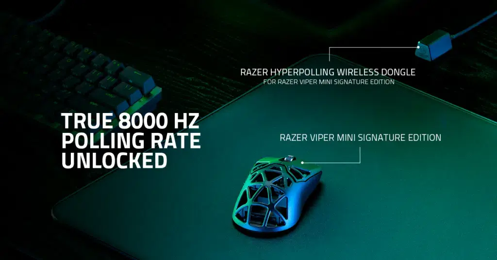 Razer Viper Mini Signature Edition: Razer presenta la primera tasa de sondeo real 8000 Hz para un ratón wireless 140 Razer Viper Mini Signature Edition: Razer presenta la primera tasa de sondeo real 8000 Hz para un ratón wireless
