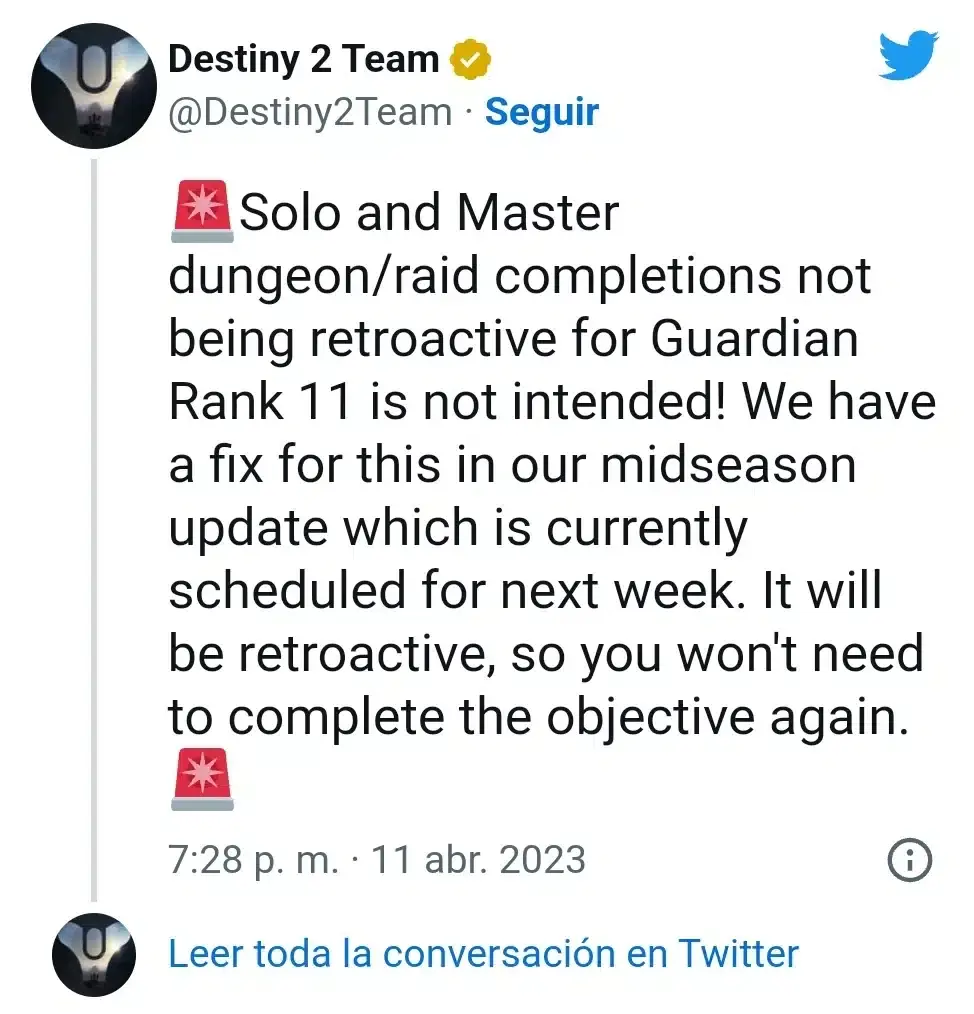 Destiny 2 ya ha fijado la fecha de la actualización para mitad de la temporada 21 140 Destiny 2 ya ha fijado la fecha de la actualización para mitad de la temporada 21