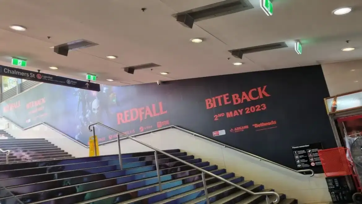 Microsoft engalona el metro de Sydney con publicidad de Redfall 103