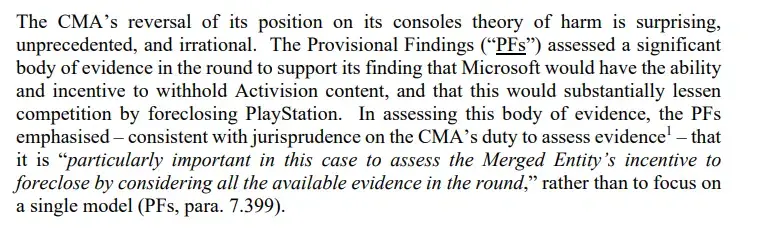 Sony califica de "irracional" el cambio de postura de la CMA que le acerca a la visión de Microsoft 102