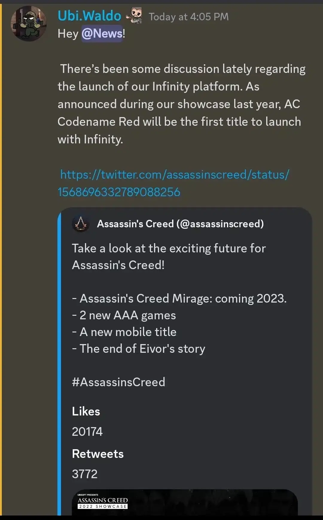 Assassin's Creed Red será el primer juego en llegar a Infinity