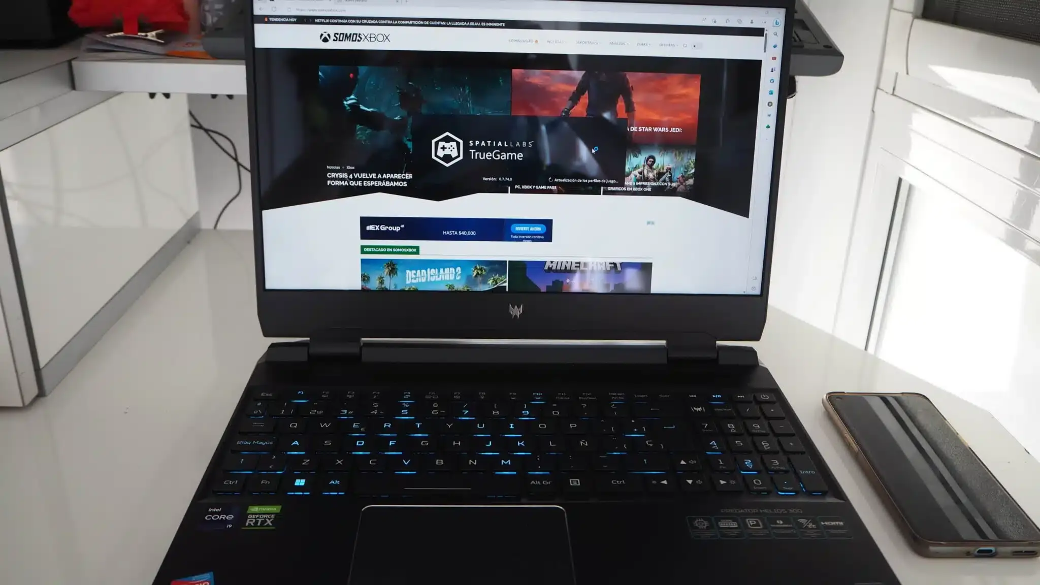 Análisis de Acer Predator Helios 300 SpatialLabs Edition