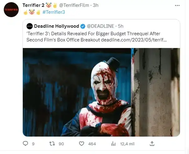 Terrifier 3 llega en 2024 y será mucho más gore y desenfrenada que las dos anteriores 110