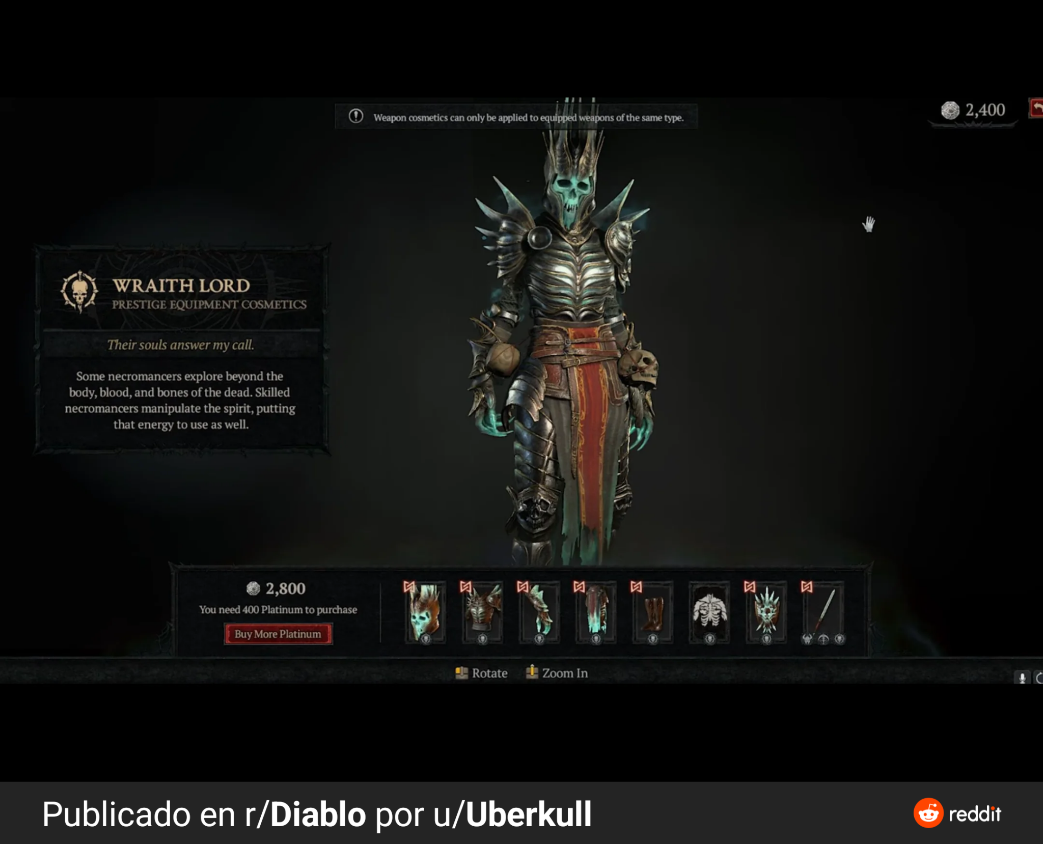 ¡La comunidad se alza contra Blizzard! 25 euros por una armadura de Diablo IV