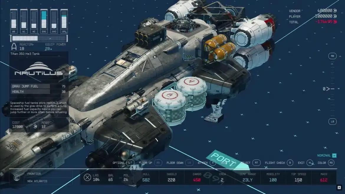 Starfield te permitirá personalizar tu nave como nunca habías imaginado: así de increíble es la variedad de posibilidades 107