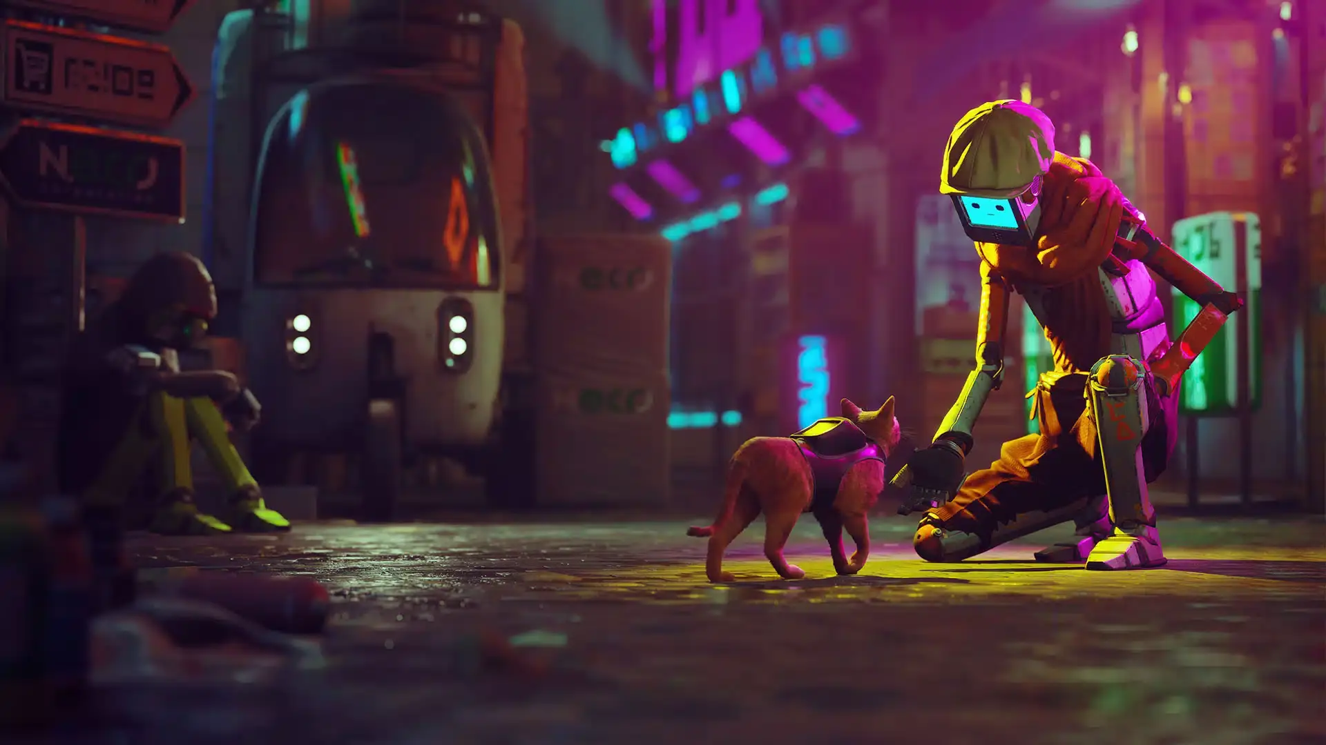 Análisis de Stray: A gatas por un mundo distópico y cyberpunk 107