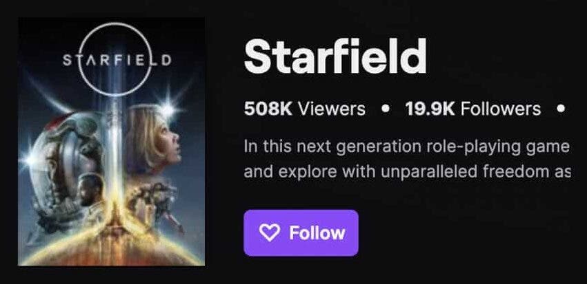 Starfield arrasa en Twitch superando a bastiones de la plataforma como GTA y LOL 113