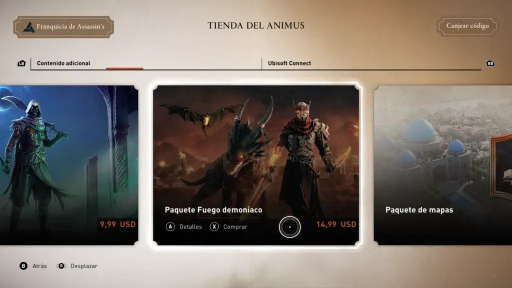 La tienda de Contenido Adicional de Assassin's Creed Mirage no es nada amigable para ser un título de un jugador 140 La tienda de Contenido Adicional de Assassin's Creed Mirage no es nada amigable