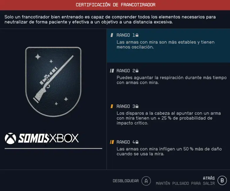 Guía Starfield: 82 habilidades para crear al personaje perfecto 231