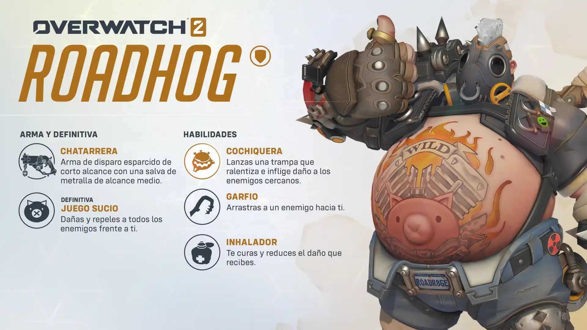 La nueva versión de Roadhog con más habilidades ya está disponible en Overwatch 2 totalmente gratis 140 La nueva versión de Roadhog con más habilidades ya está disponible en Overwatch 2