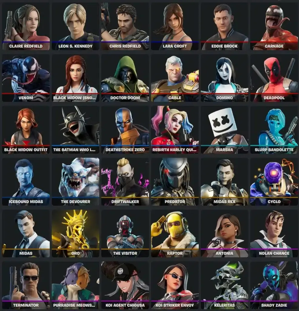 Más de 130 skins prohibidas por Epic Games: Lista completa de las skins restringidas de Fortnite 140 Lista completa de las skins restringidas de Fortnite