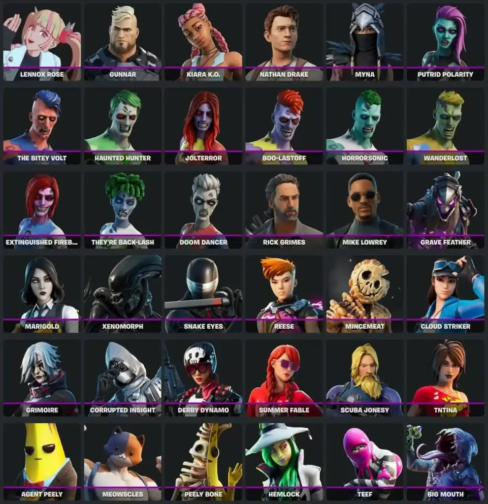 Más de 130 skins prohibidas por Epic Games: Lista completa de las skins restringidas de Fortnite 141 Lista completa de las skins restringidas de Fortnite