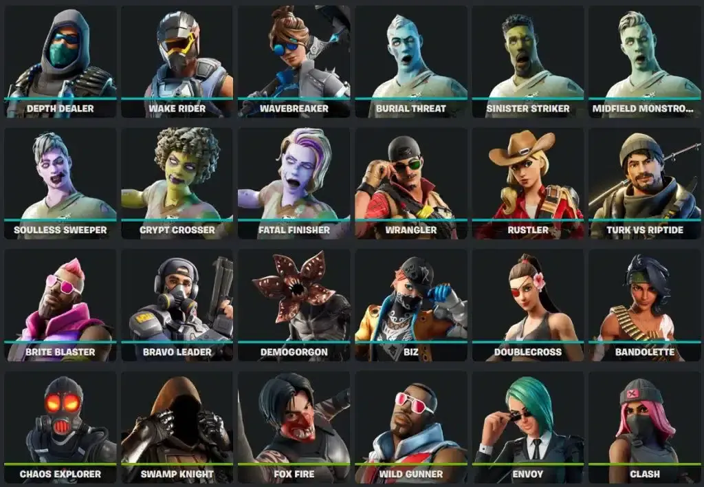 Más de 130 skins prohibidas por Epic Games: Lista completa de las skins restringidas de Fortnite 143 Lista completa de las skins restringidas de Fortnite