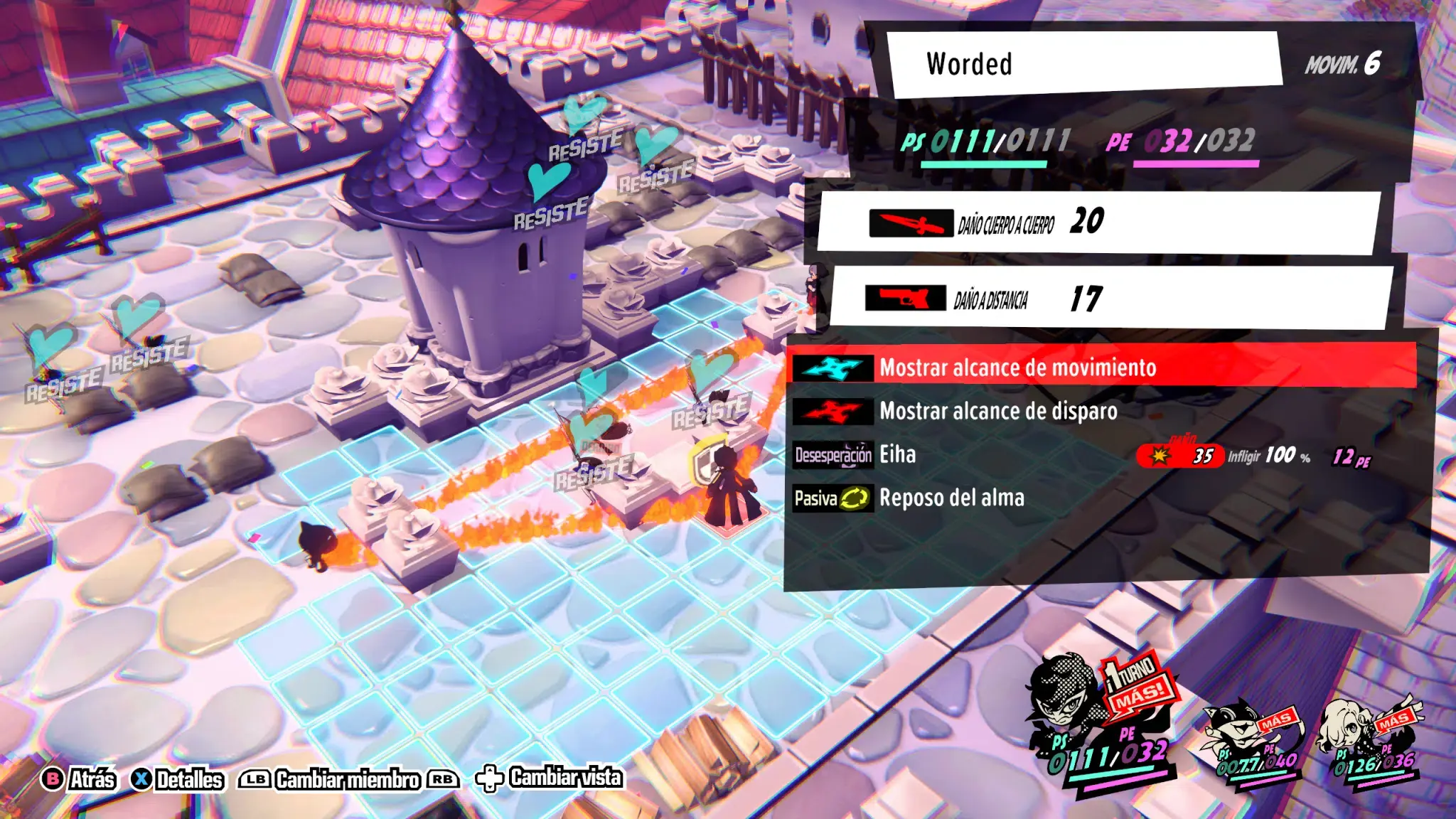 Análisis de Persona 5 Tactica
