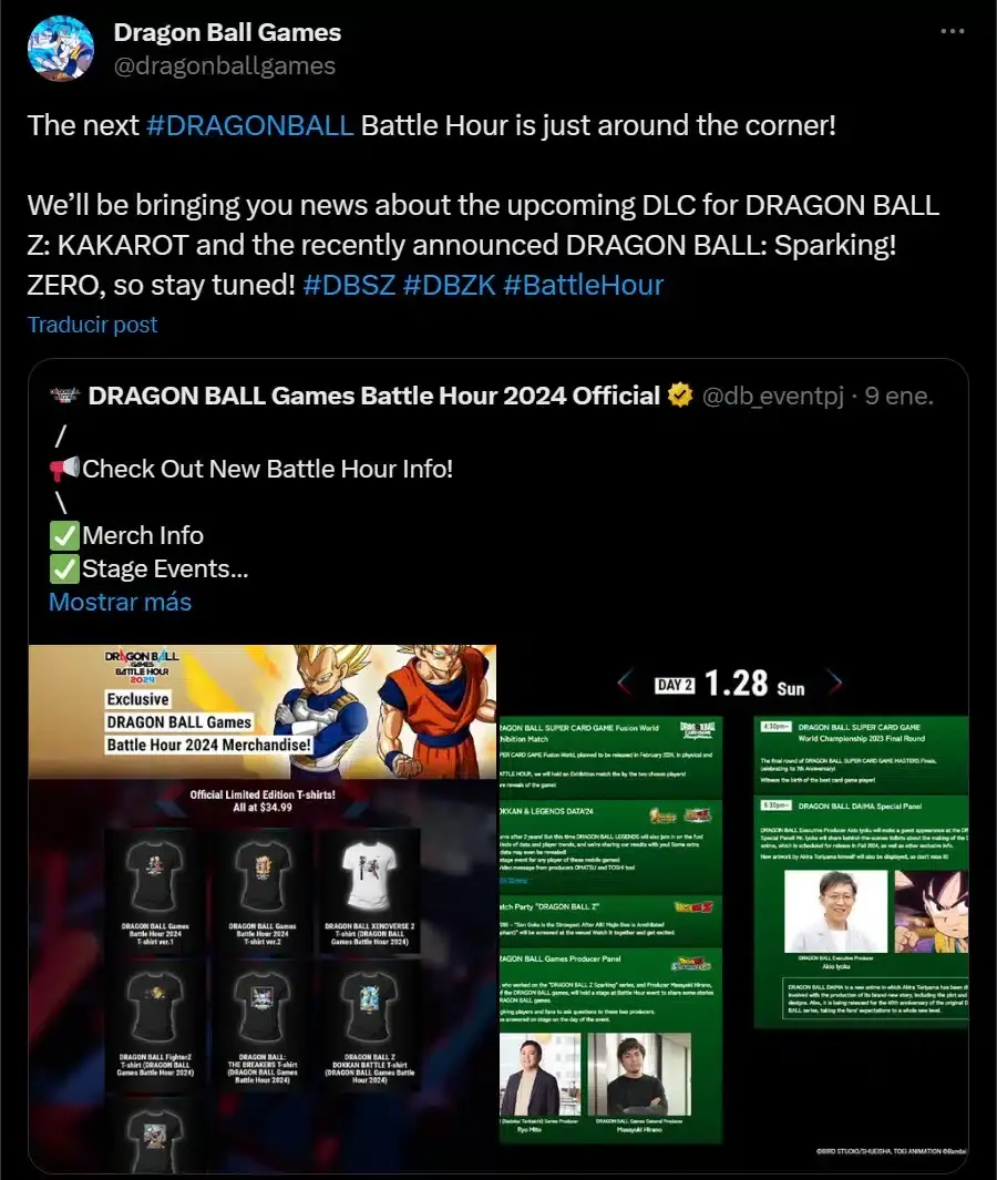  novedades sobre Dragon Ball Sparking Zero