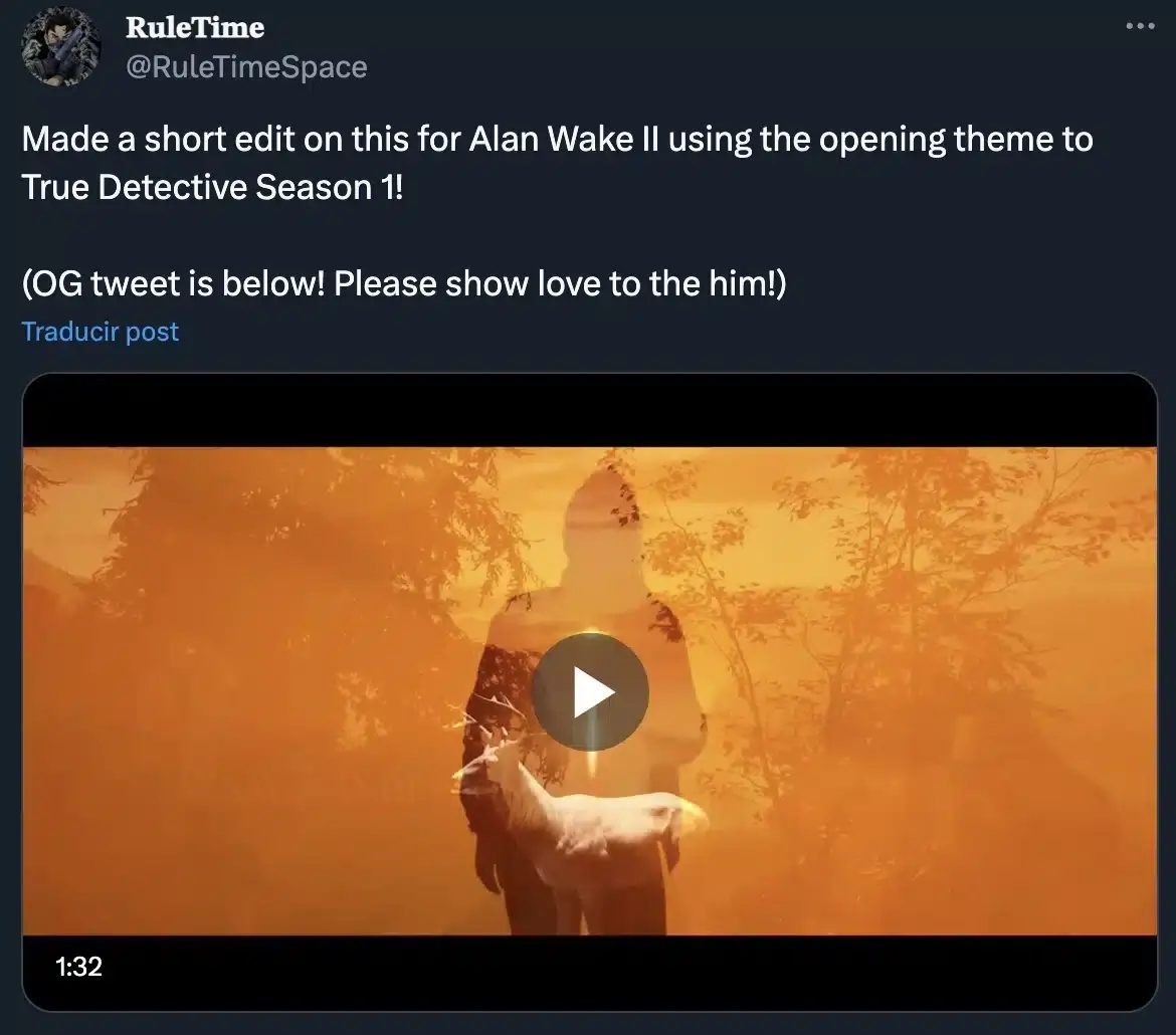 Crean un opening para Alan Wake 2 al estilo True Detective y el resultado es espectacular 107