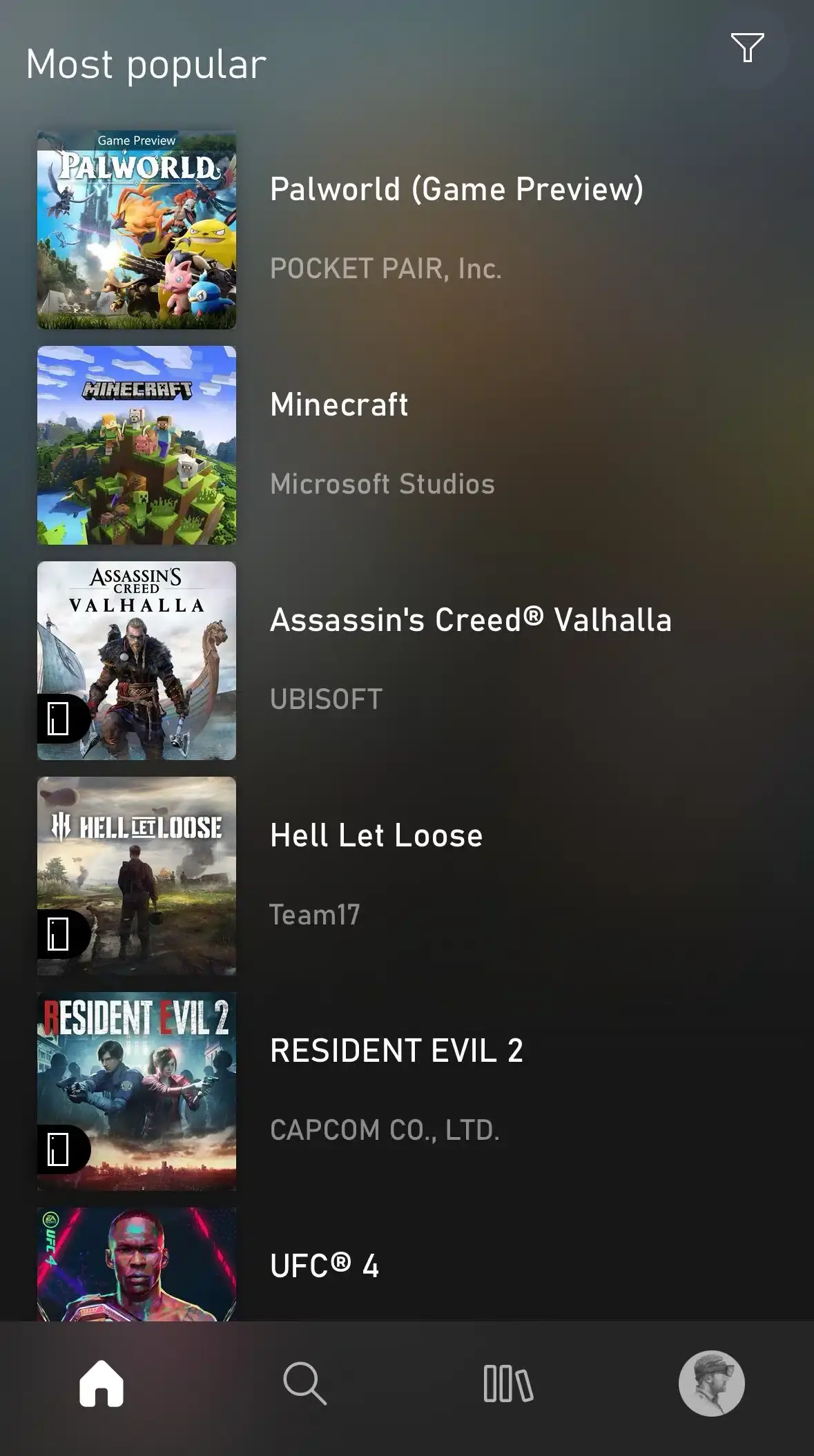 juego más popular de Xbox Game Pass