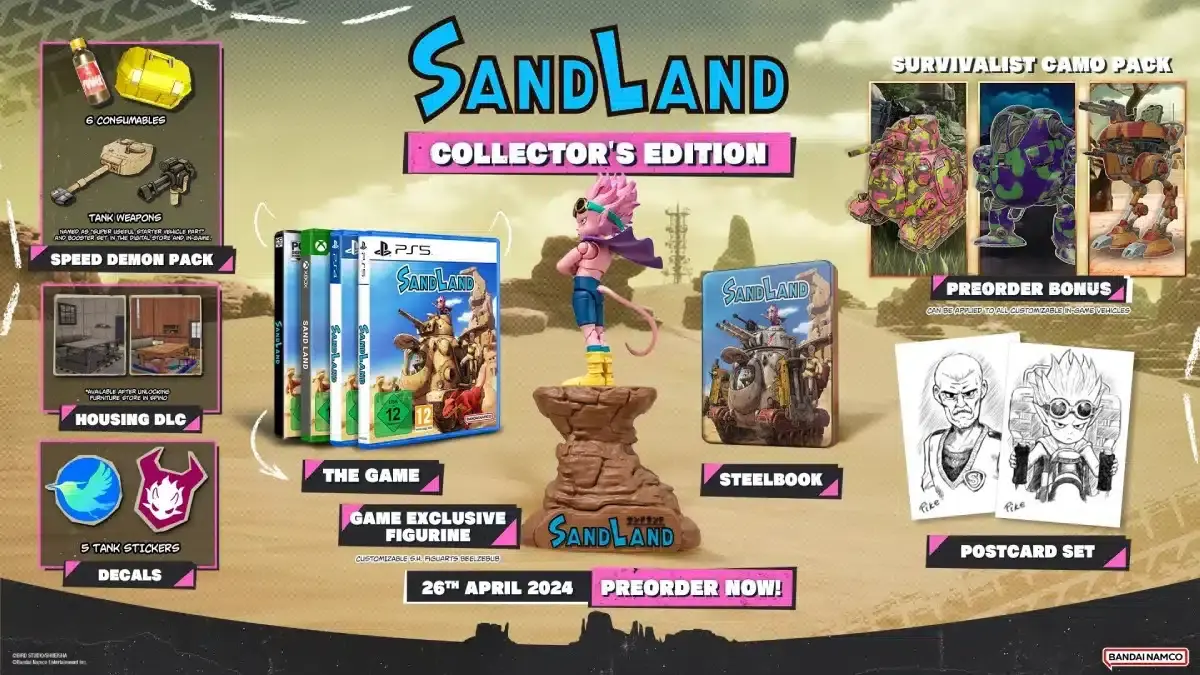 Sand Land, el ARPG basado en el manga de Akira Toriyama, recibe fecha de lanzamiento y presenta sus ediciones 107