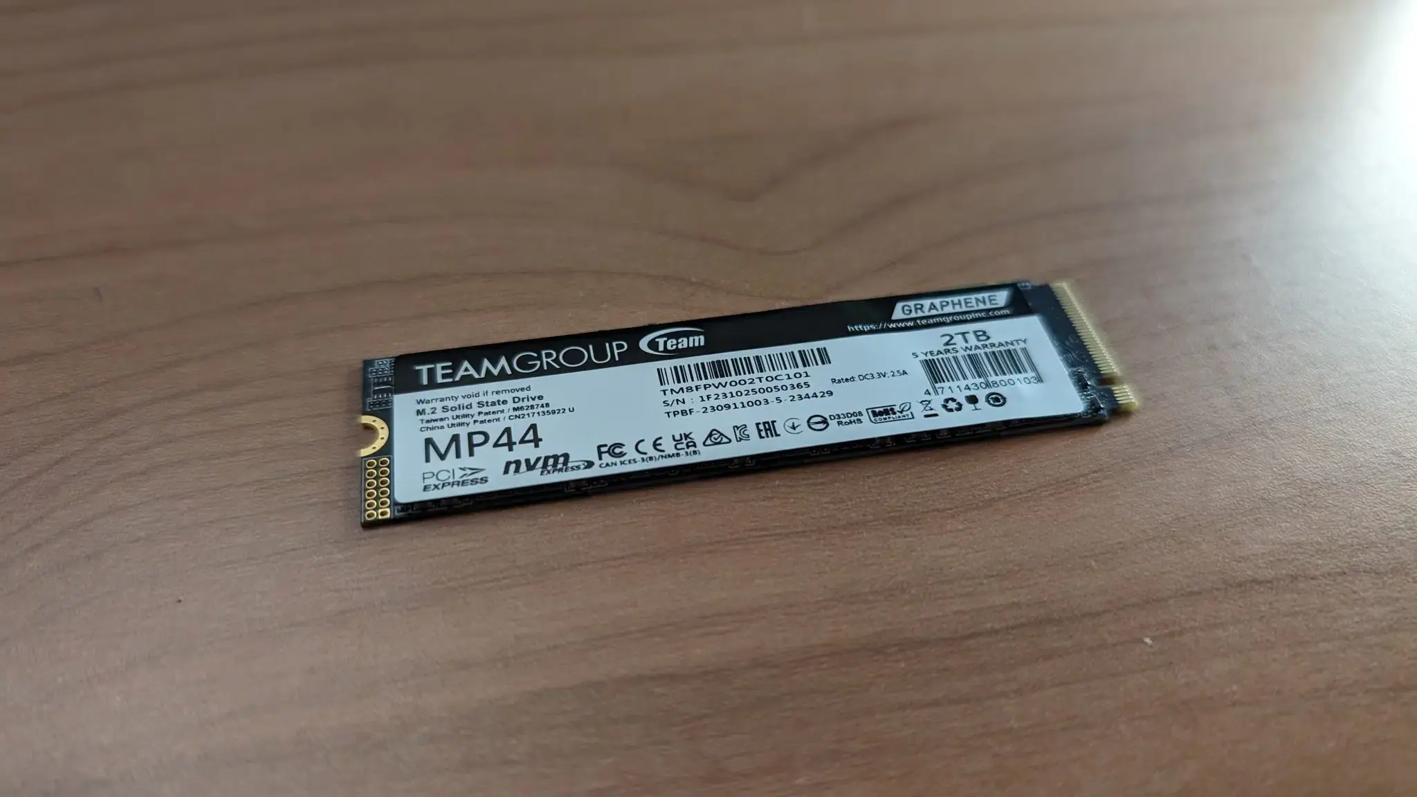 Análisis TeamGroup MP44 2 TB