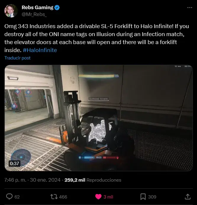 Halo Infinite esconde un vehículo secreto en un mapa recién agregado