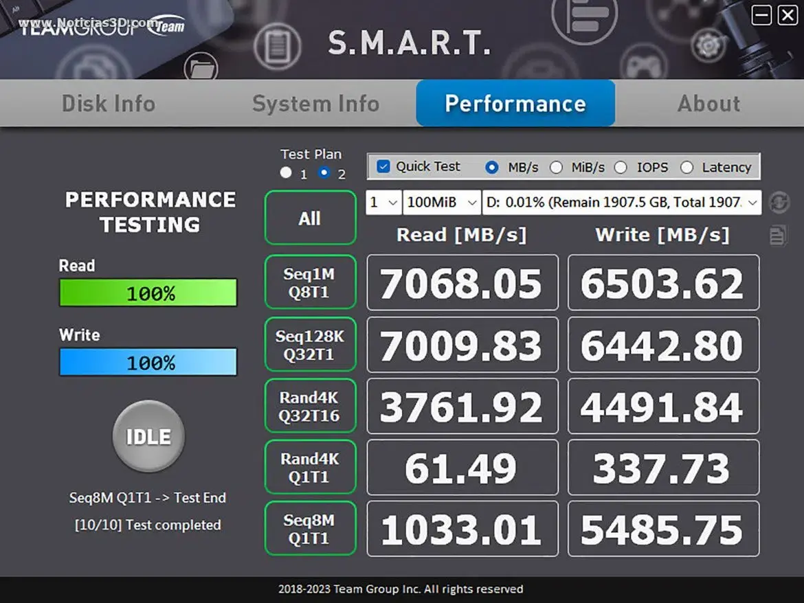 Análisis del SSD TeamGroup MP44 2 TB - Un SSD NVMe M.2 pensado para todo el mundo 101