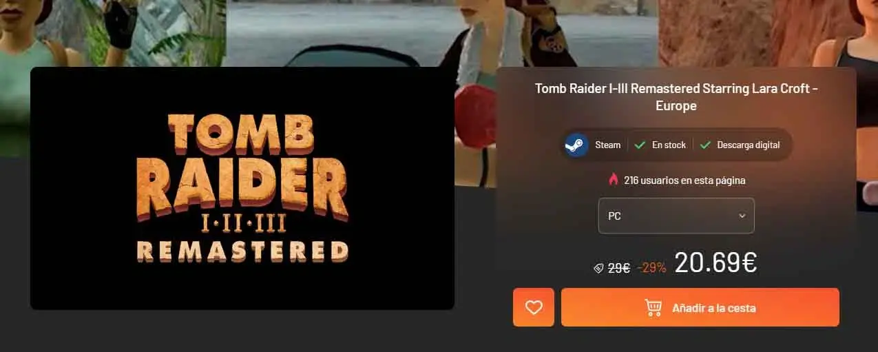Consigue disfrutar de la nostalgia de Tomb Raider I-III Remastered con esta oferta a un precio muy interesante