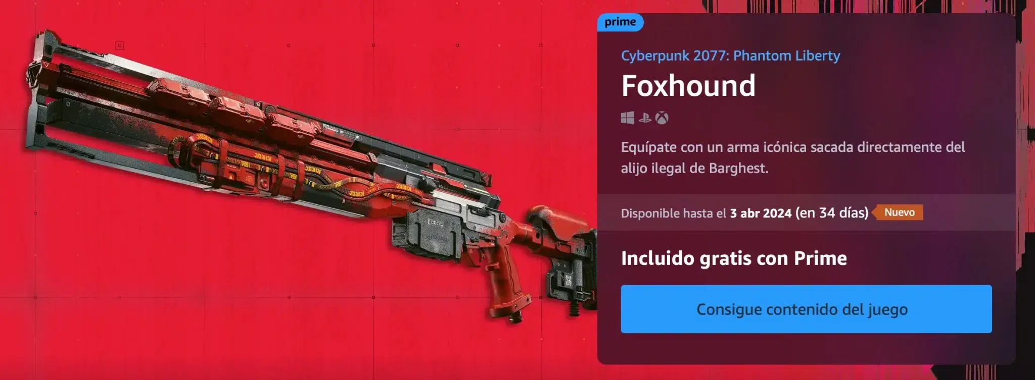 Consigue gratis el poderoso rifle ilegal 'Foxhound' de Cyberpunk 2077: Phantom Liberty 107