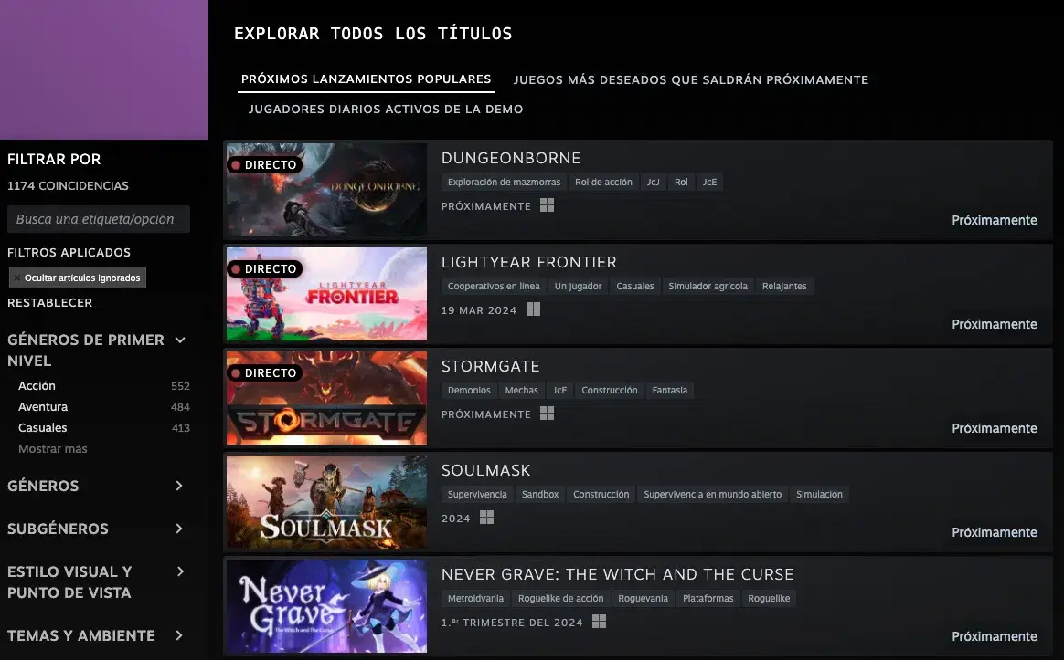 Ya disponible Steam Next Fest, una semana con cientos de demos en la plataforma de Valve 111