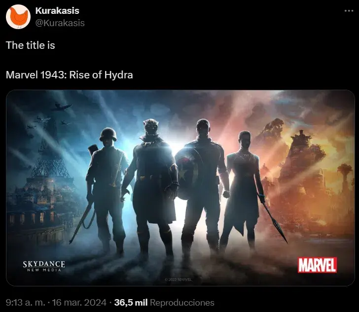 El próximo juego de Marvel que junta a Pantera Negra y Capitán América se habría filtrado en línea