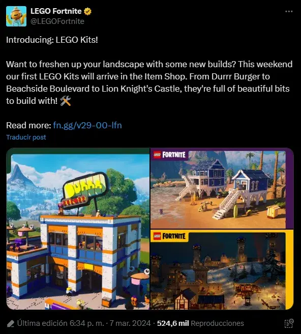 Fortnite presenta nuevos kits de construcción para LEGO Fortnite bajo un costo adicional