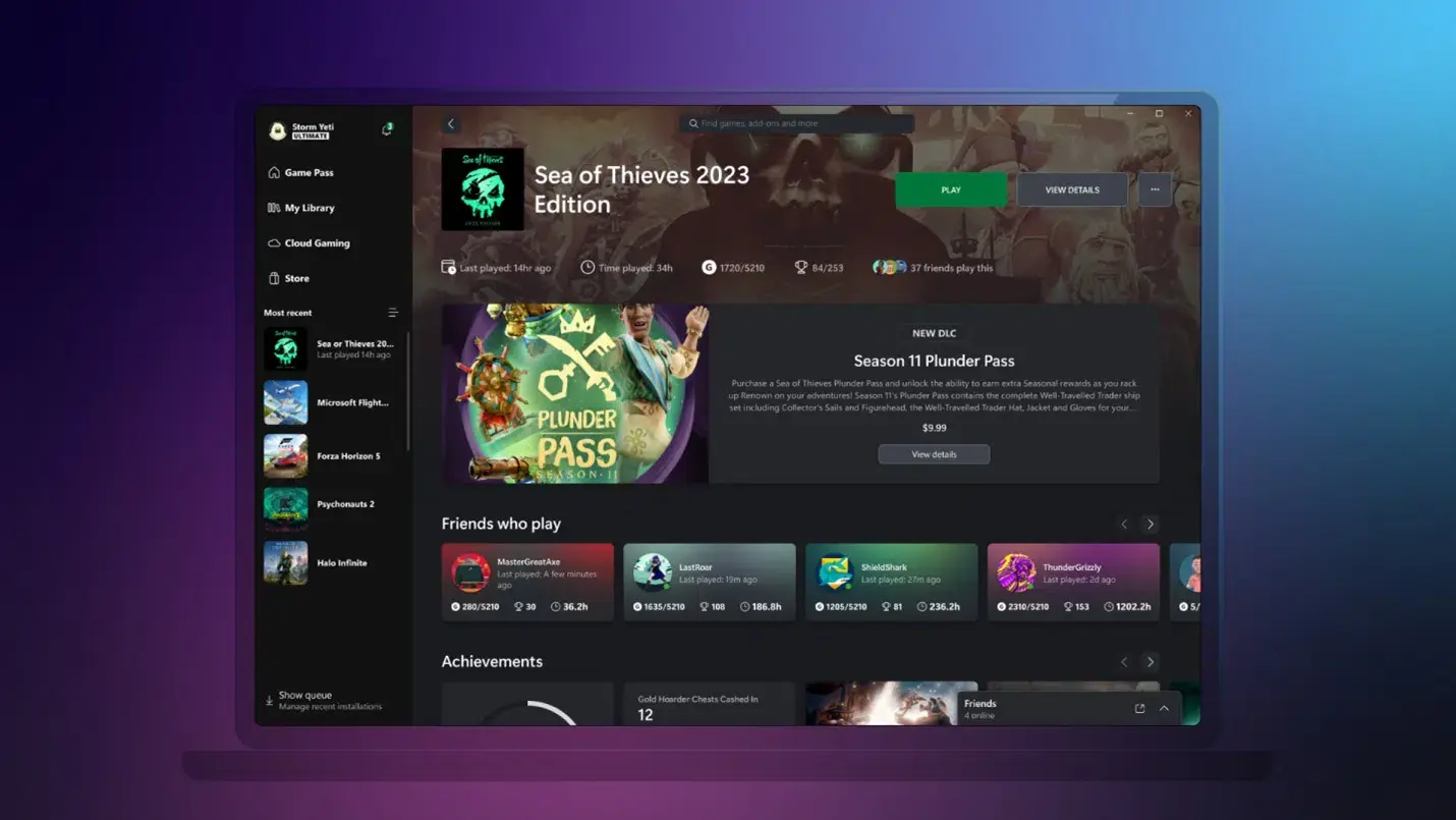 aplicación de Xbox en Pc