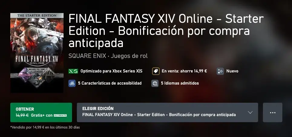 Final Fantasy XIV Online llega a Xbox, y así puedes conseguir gratis la Starter Edition 109