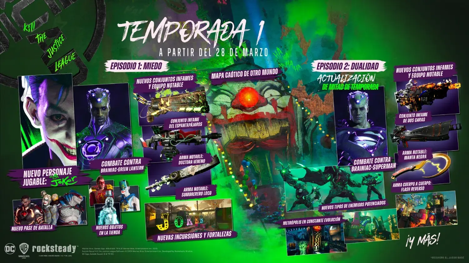 La primera temporada de Suicide Squad revela fecha y contenidos gratuitos, con el Joker como protagonista 107