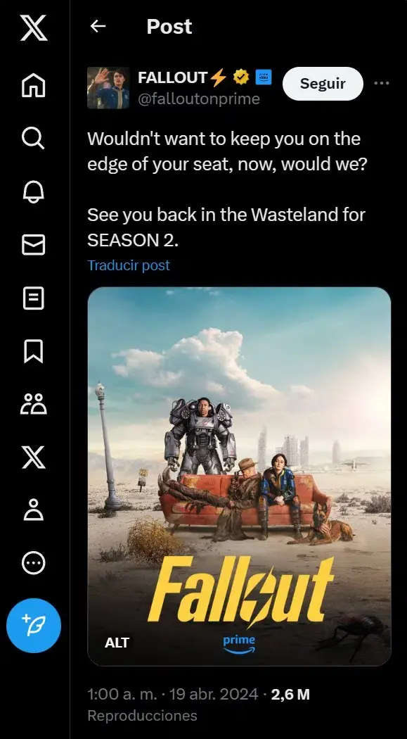 Wouldn't want to keep you on the edge of your seat, now, would we? See you back in the Wasteland for SEASON 2.