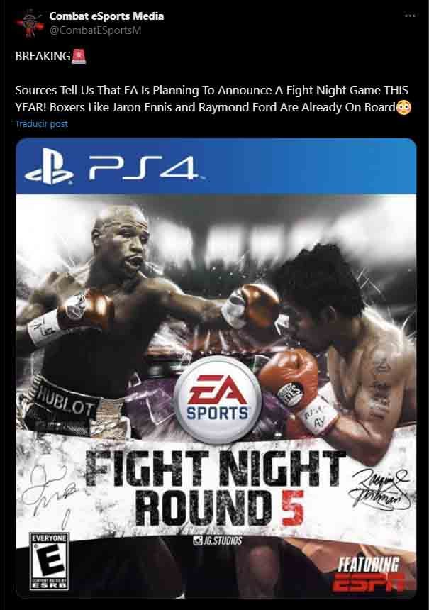 Electronic Arts podría anunciar un nuevo juego de la saga Fight Night este año 109