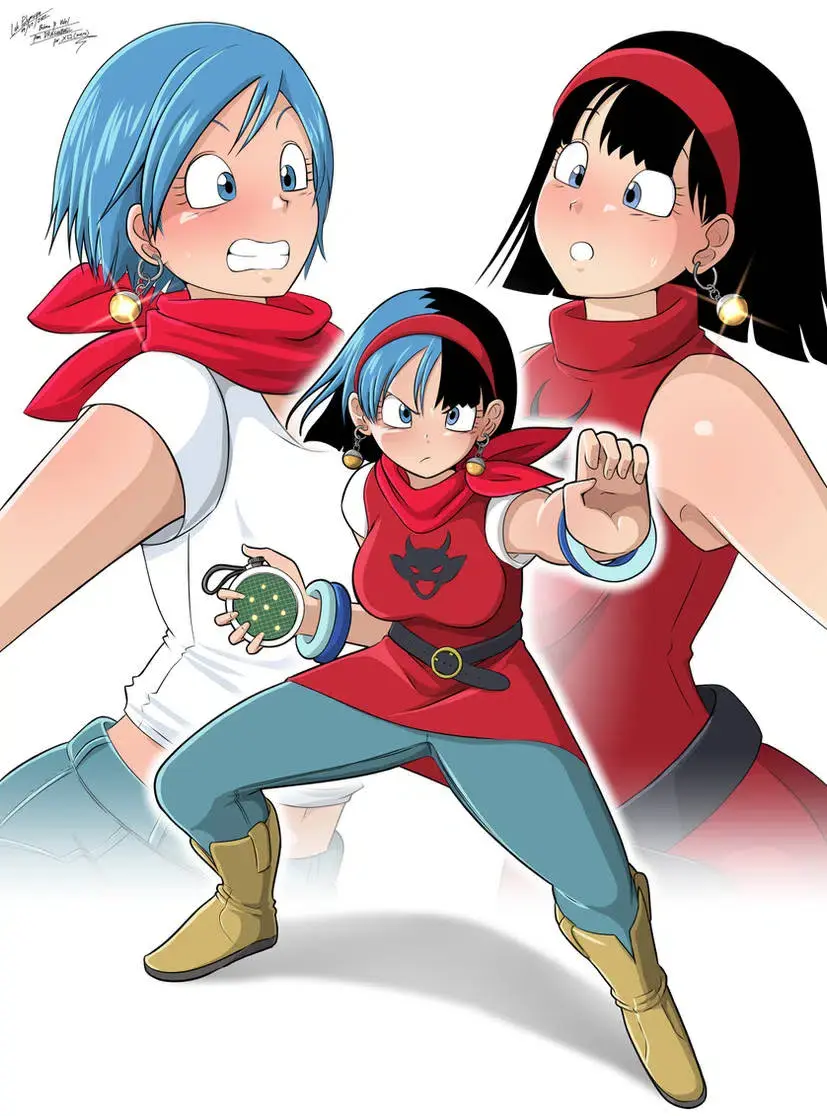 Así sería la fusión de Bulma y Videl en Dragon Ball Z