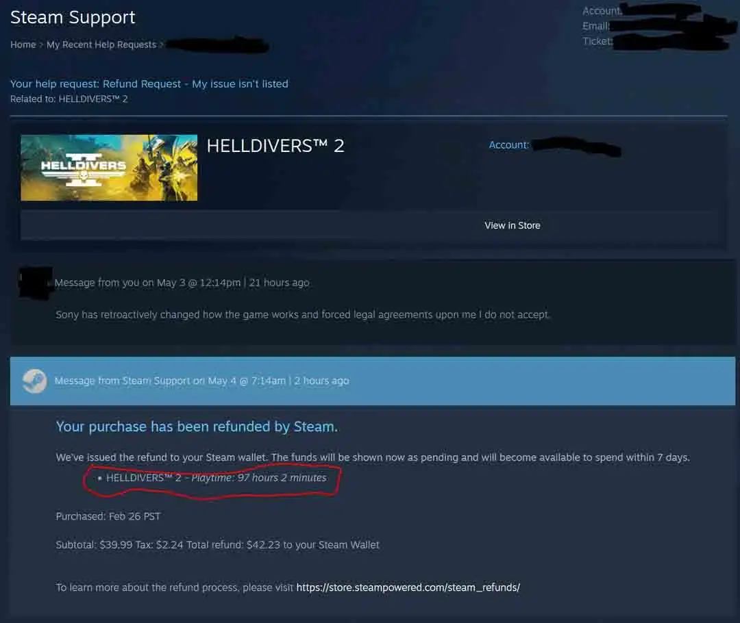 Steam decide habilitar el reembolso por Helldivers 2, Sony decide bloquear los países que no dejan hacer cuentas PSN