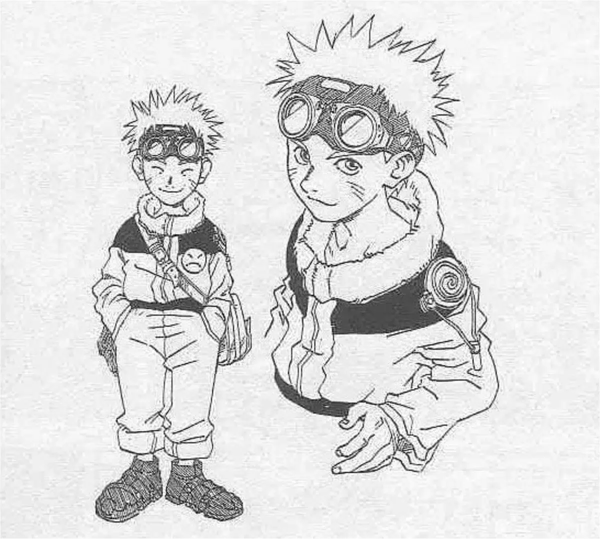 primer diseño de Naruto