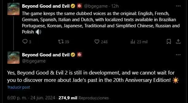 No solo es un indicio del remaster. Ubisoft confirma oficialmente que Beyond Good and Evil 2 sigue en desarrollo
