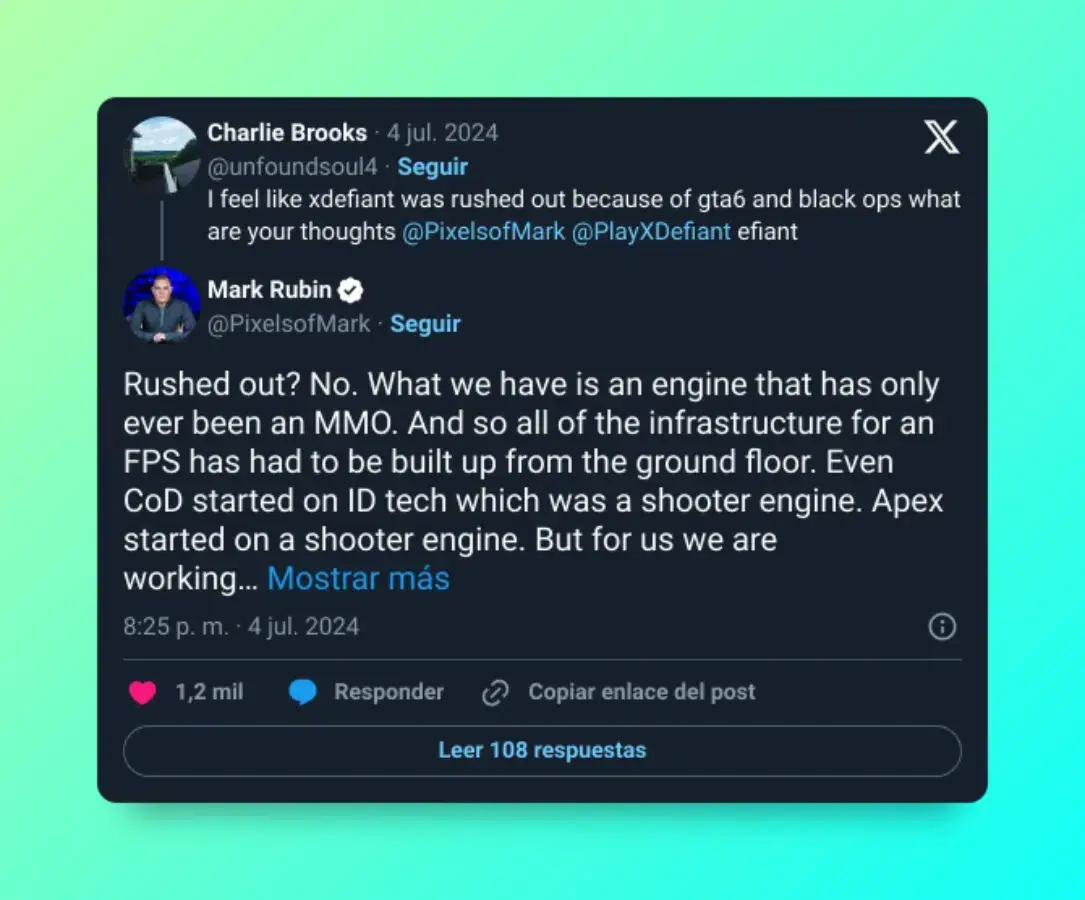 El productor de XDefiant ha oído los reclamos de los jugadores arreglando una gran cantidad de errores del título