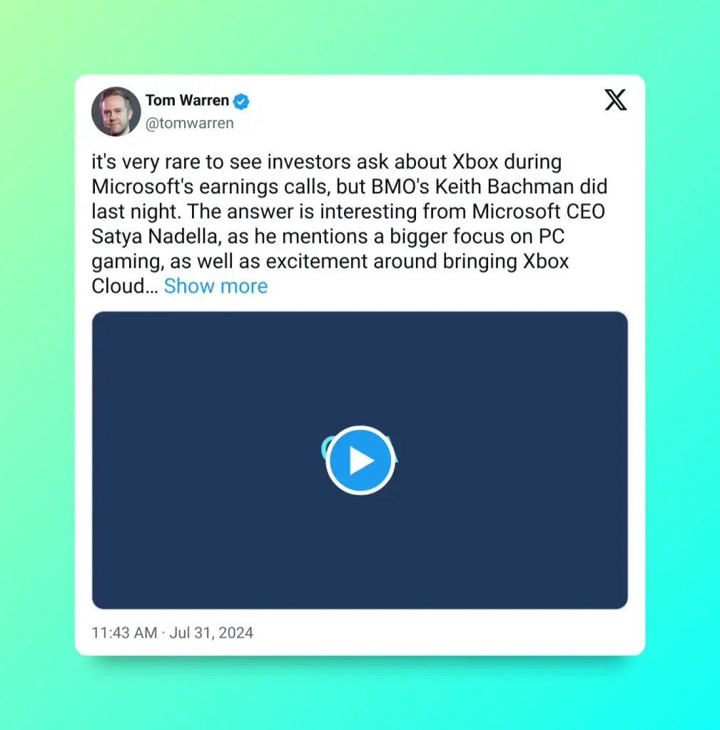 Tom Warren sobre el futuro de Xbox
