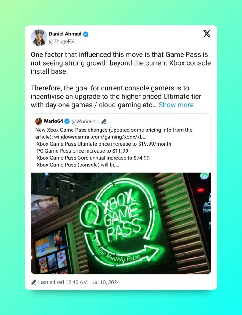 ¿Por qué sube el precio de Xbox Game Pass? La razón se encuentra en un comportamiento del mercado, y ya pasó con Netflix