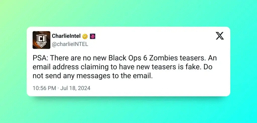Han salido nuevos teasers de Call of Duty: Black Ops 6, pero nadie tiene claro si es verdad o si se trata de un troleo 107