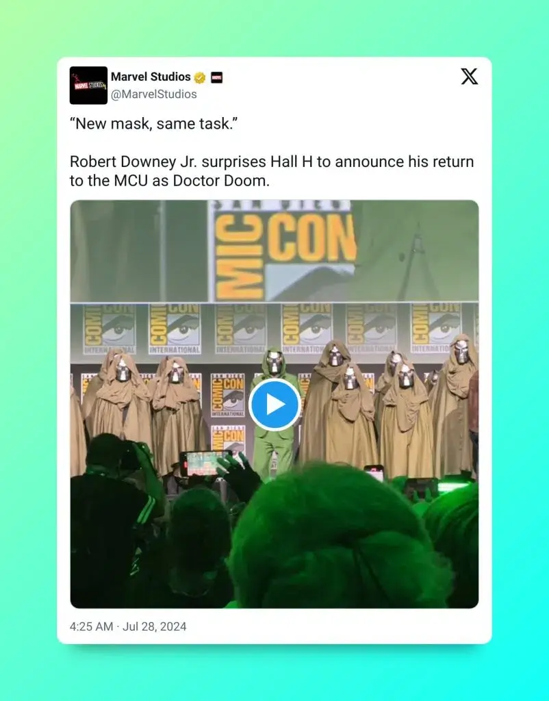 Robert Downey J.R regresa al MCU en las próximas dos entregas de Los Vengadores como Doctor Doom y destrona a Kang como villano principal 107