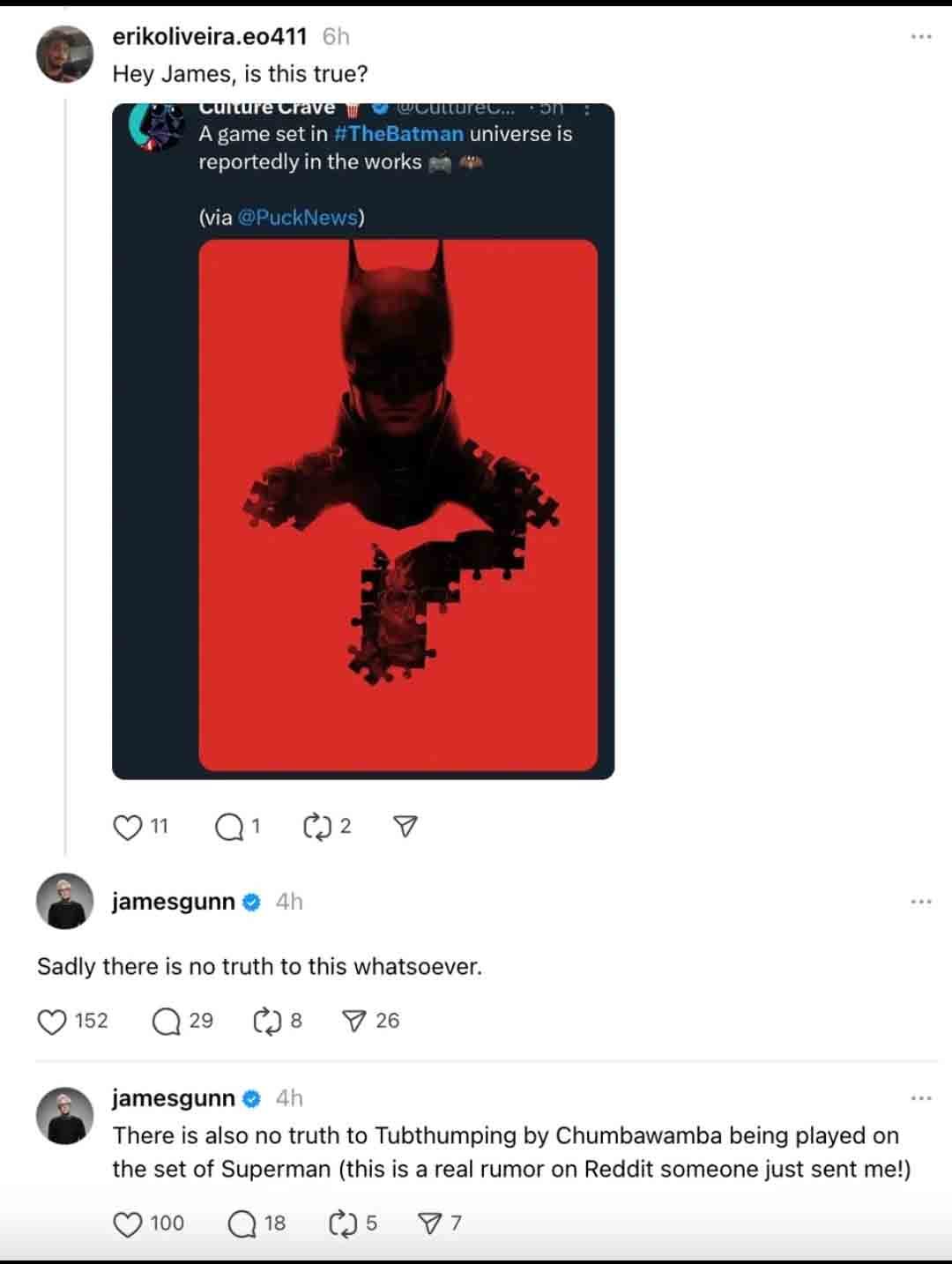 Como una sombra en la noche, el rumor sobre el nuevo juego de Batman se ha desvanecido