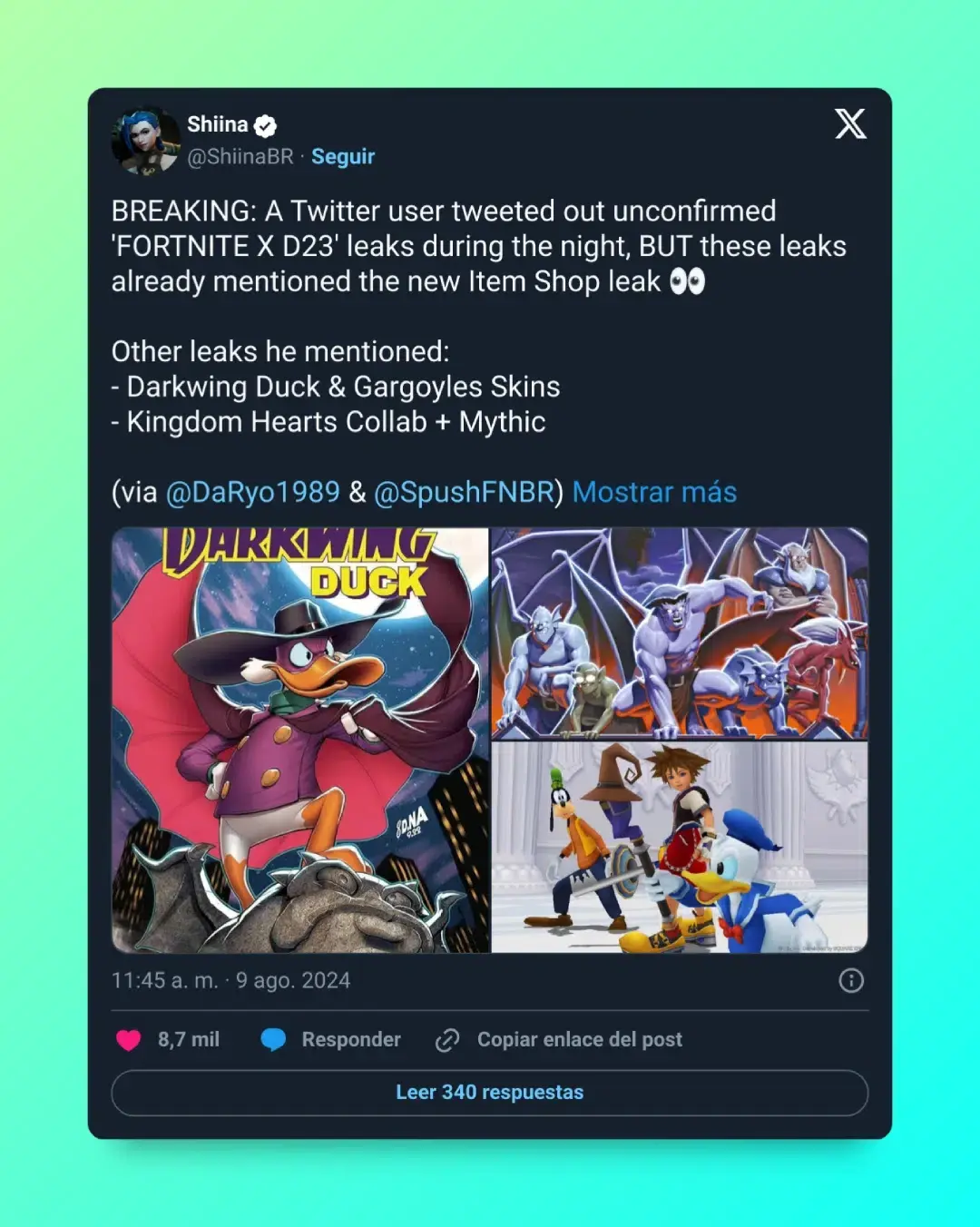 Kingdom Hearts estaría a punto de llegar a Fortnite junto a otros clásicos de Disney