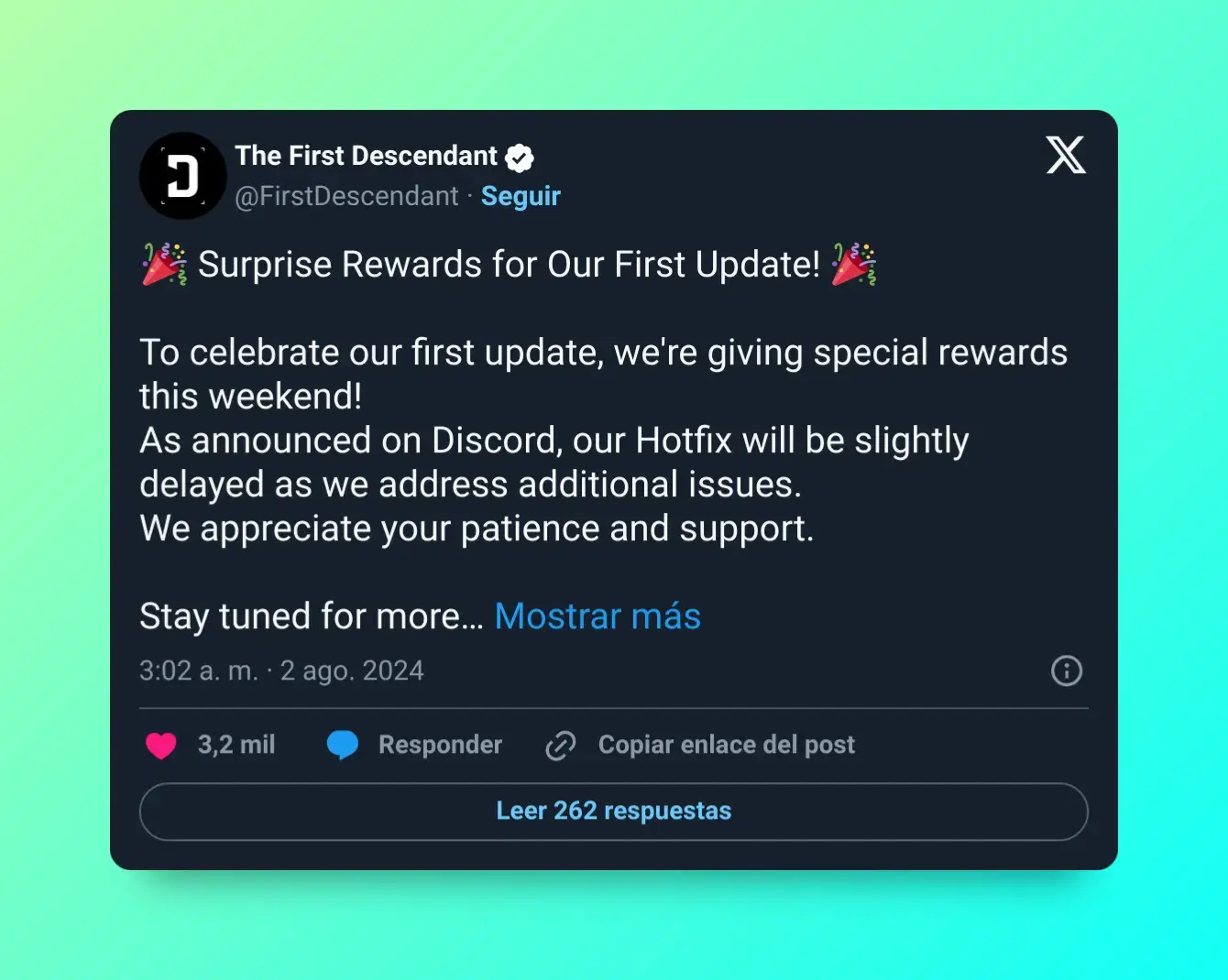 The First Descendant ofrece nuevas recompensas gratuitas para disfrutar el verano