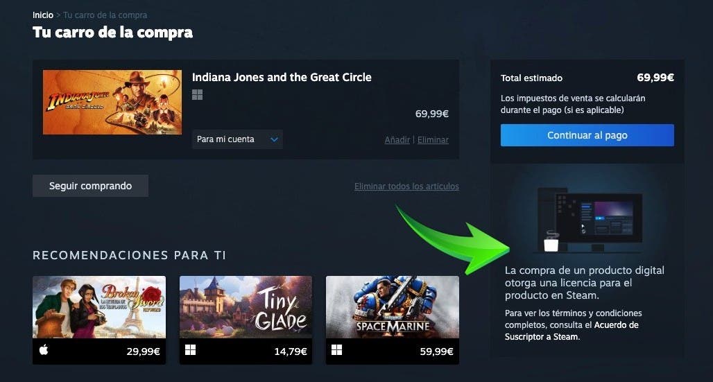 Estás adquiriendo una licencia y no un juego, advierte Steam con respecto a las compras digitales 107